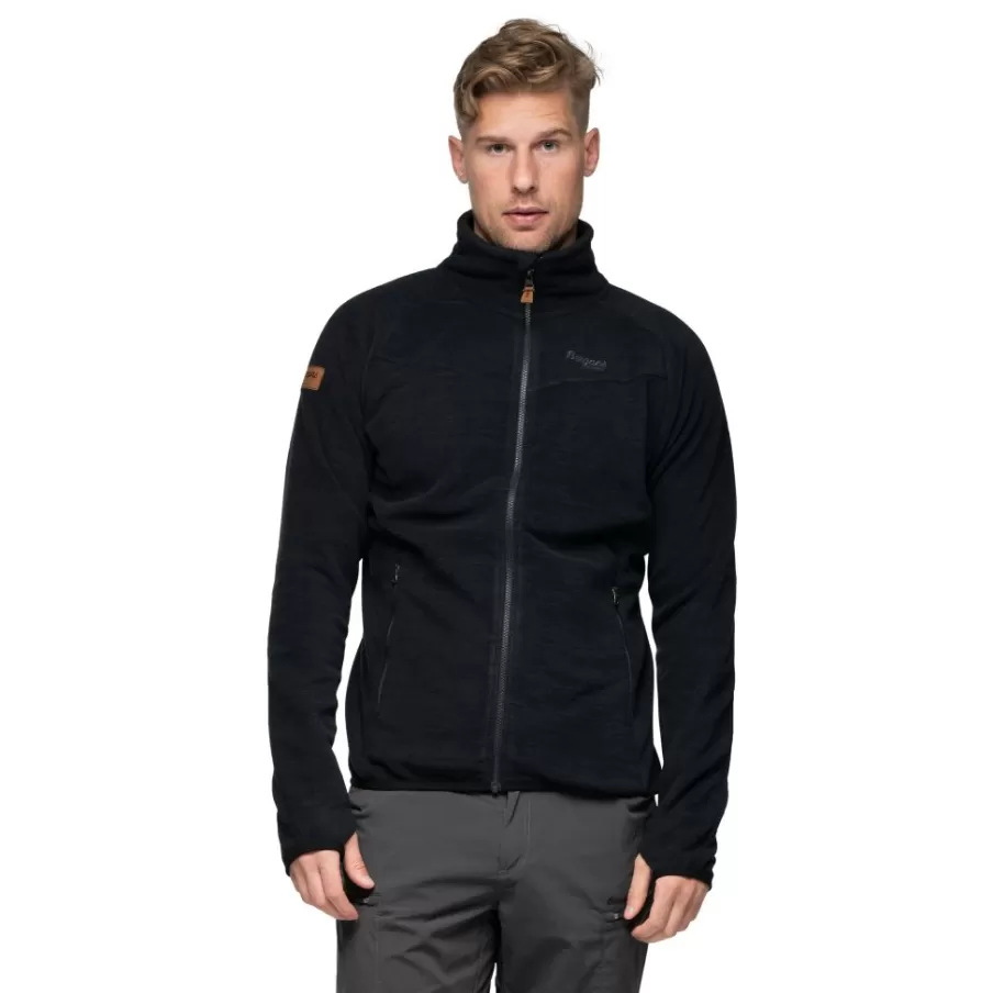 Hareid Fleece Jacket NoHood | Bergans Cheap