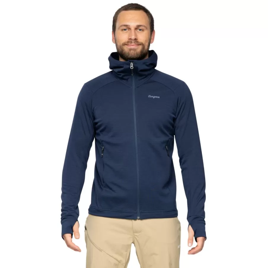 Rabot Merino Tech Midlayer Hoodie Men | Bergans Best