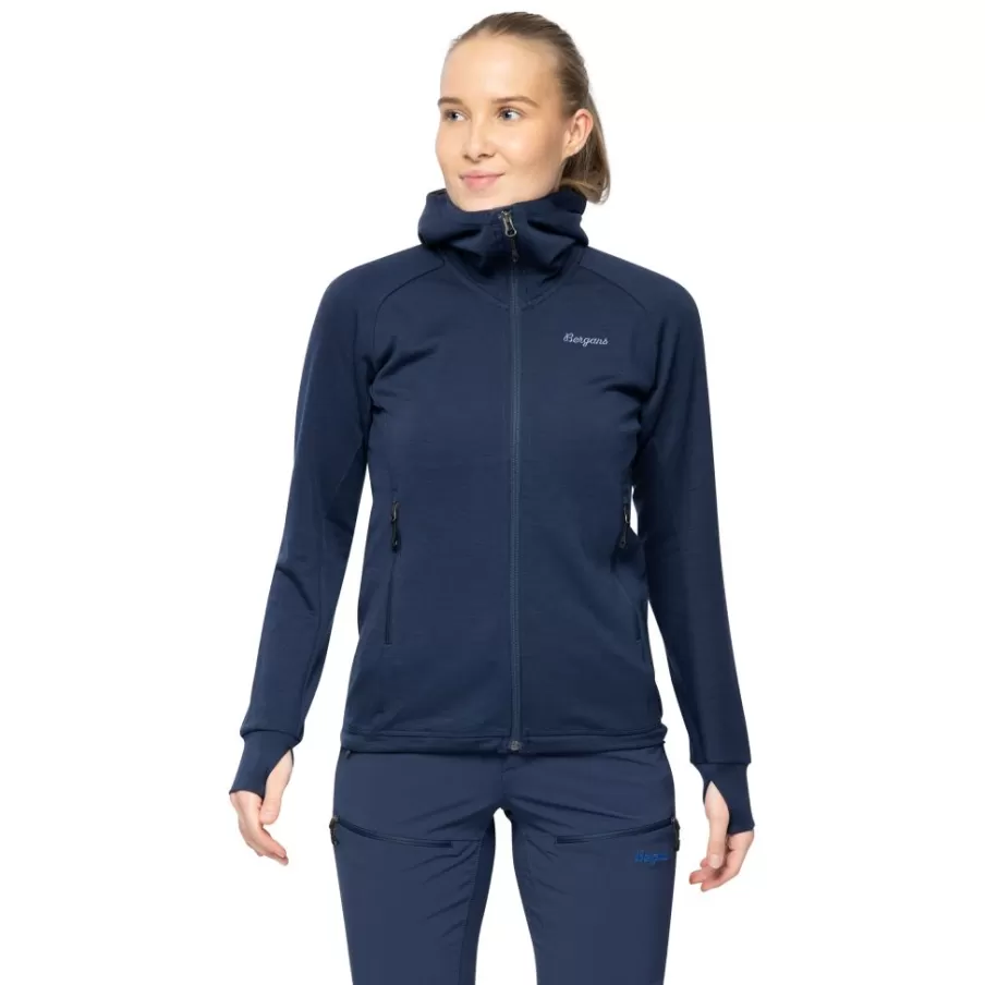 Rabot Merino Tech Midlayer Hoodie Women | Bergans Cheap