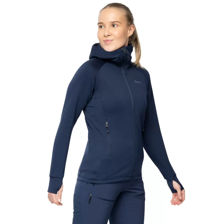 Rabot Merino Tech Midlayer Hoodie Women | Bergans Cheap