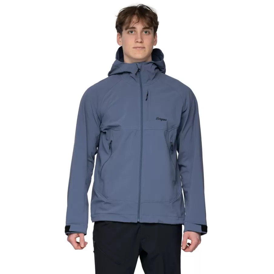 Vaagaa Softshell Jacket Hood Men | Bergans Hot